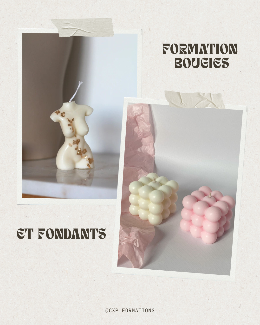 Formation bougies et fondants